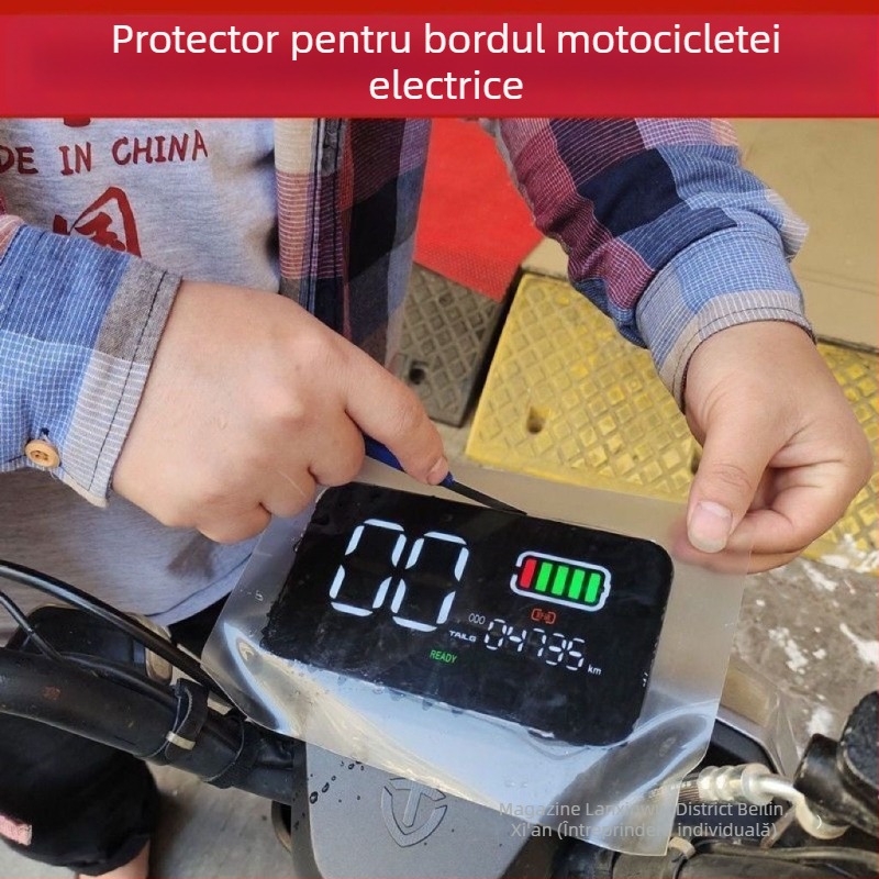 Folie de protecție pentru ecran pentru vehicule electrice și motociclete – consola centrală, film HD TPH, potrivire universală, modelul 1004530819