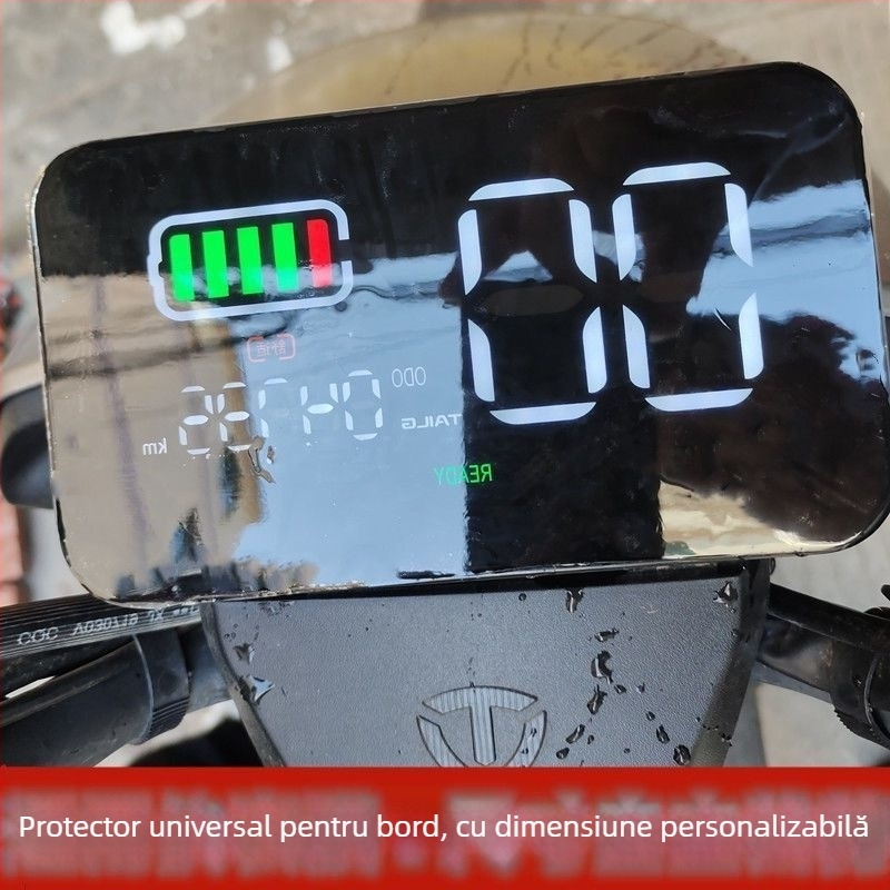 Folie de protecție pentru ecran pentru vehicule electrice și motociclete – consola centrală, film HD TPH, potrivire universală, modelul 1004530819