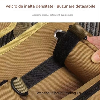 Geantă portabilă de unelte în formă de rolă pentru electrician, pentru reparații multifuncționale și depozitare de unelte în mașină