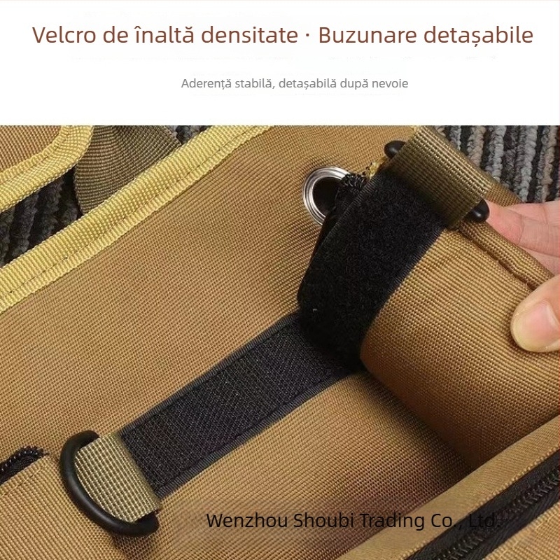 Geantă portabilă de unelte în formă de rolă pentru electrician, pentru reparații multifuncționale și depozitare de unelte în mașină