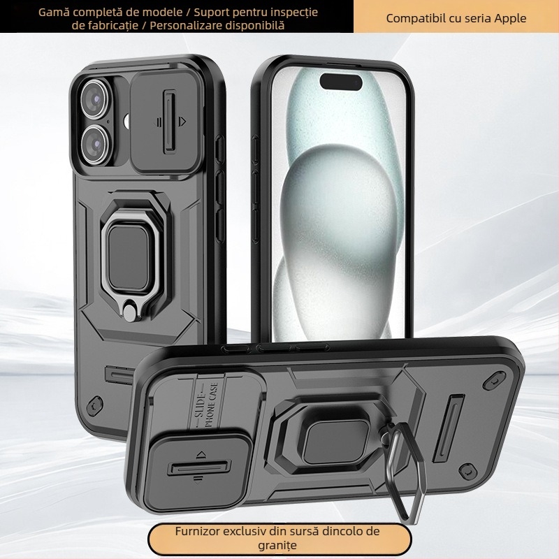 Carcasă pentru iPhone 14 seria cu stand magnetic, stil Nordic, TPU+PC, turnare prin injecție, rezistentă la uzură, protecție la căderi, anti-amprentare