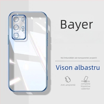 Husa din silicon Murdinger pentru Huawei P40 / P40 Pro, carcasă din spate, design simplu, finisaj electroplacat, protecție anti-cădere