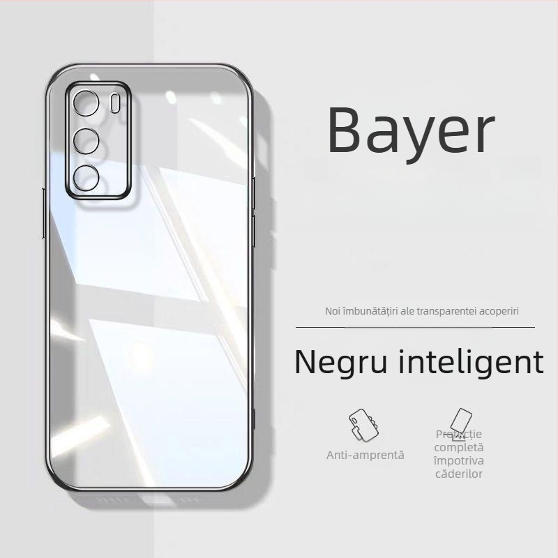 Husa din silicon Murdinger pentru Huawei P40 / P40 Pro, carcasă din spate, design simplu, finisaj electroplacat, protecție anti-cădere