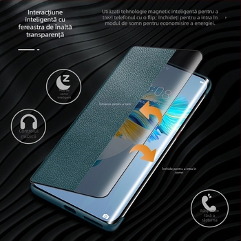 Husă Huawei pentru seria Mate — piele naturală, stil de afaceri, anti-cadere, prelucrare mecanică, personalizabil