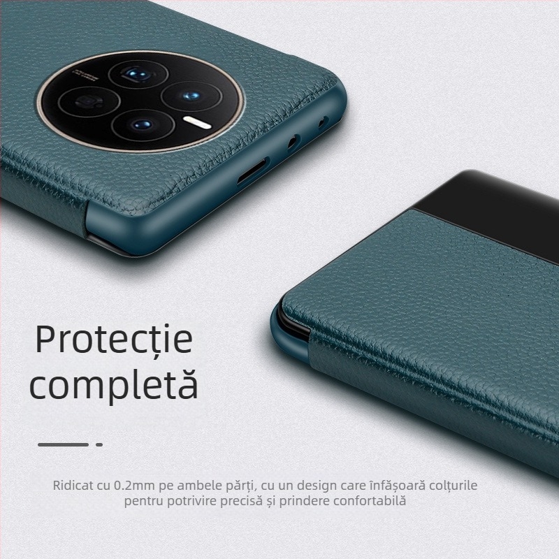 Husă Huawei pentru seria Mate — piele naturală, stil de afaceri, anti-cadere, prelucrare mecanică, personalizabil