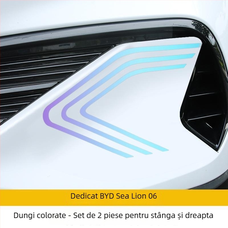 BYD Seal 06dmi autocolant decorativ pentru bara față cu folie reflectorizantă, montare magnetică