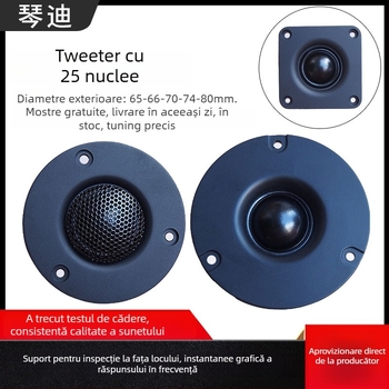 Tweeter cu diafragmă de mătase, circuit magnetic dublu, înaltă sensibilitate – pentru instrumente muzicale