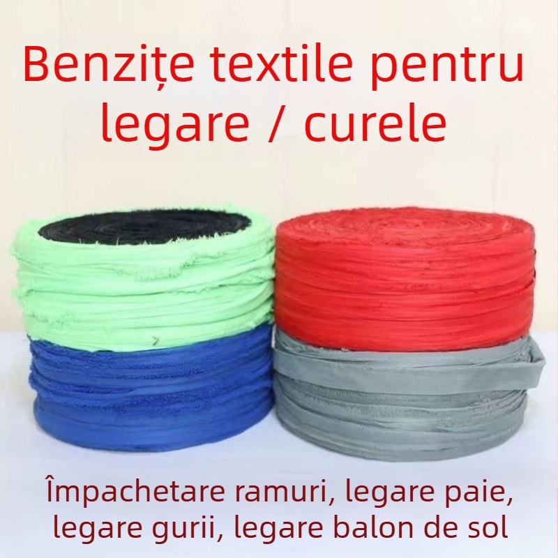 Benzi de țesătură rezistente la intemperii pentru legare, sfori și curele plate pentru uz casnic, curele de buzunar și pentru tragerea crengilor pomilor fructiferi