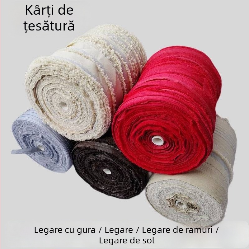 Benzi de țesătură rezistente la intemperii pentru legare, sfori și curele plate pentru uz casnic, curele de buzunar și pentru tragerea crengilor pomilor fructiferi