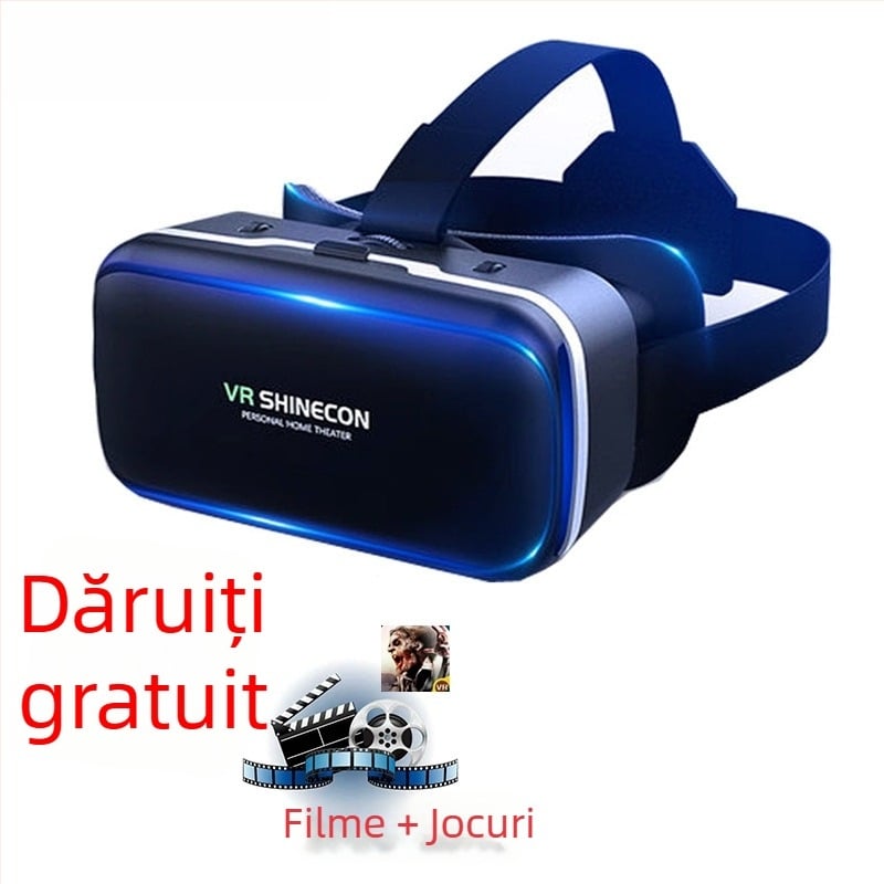 Ochelari VR cu rezoluție 4K, 3D stereoscopic și controler încorporat