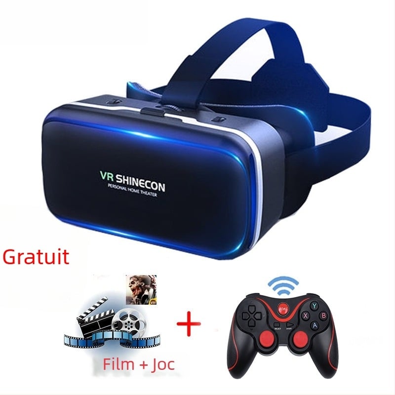 Ochelari VR cu rezoluție 4K, 3D stereoscopic și controler încorporat