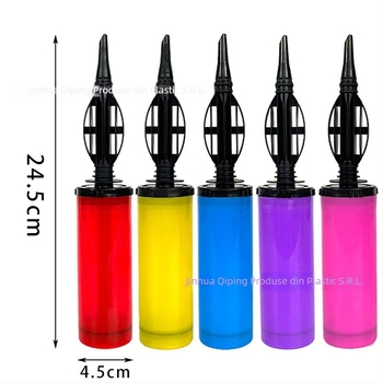 Pompa de aer manuală din plastic pentru baloane și inele de înot (Material: plastic; Brand: Xiyouji; Funcționare manuală)