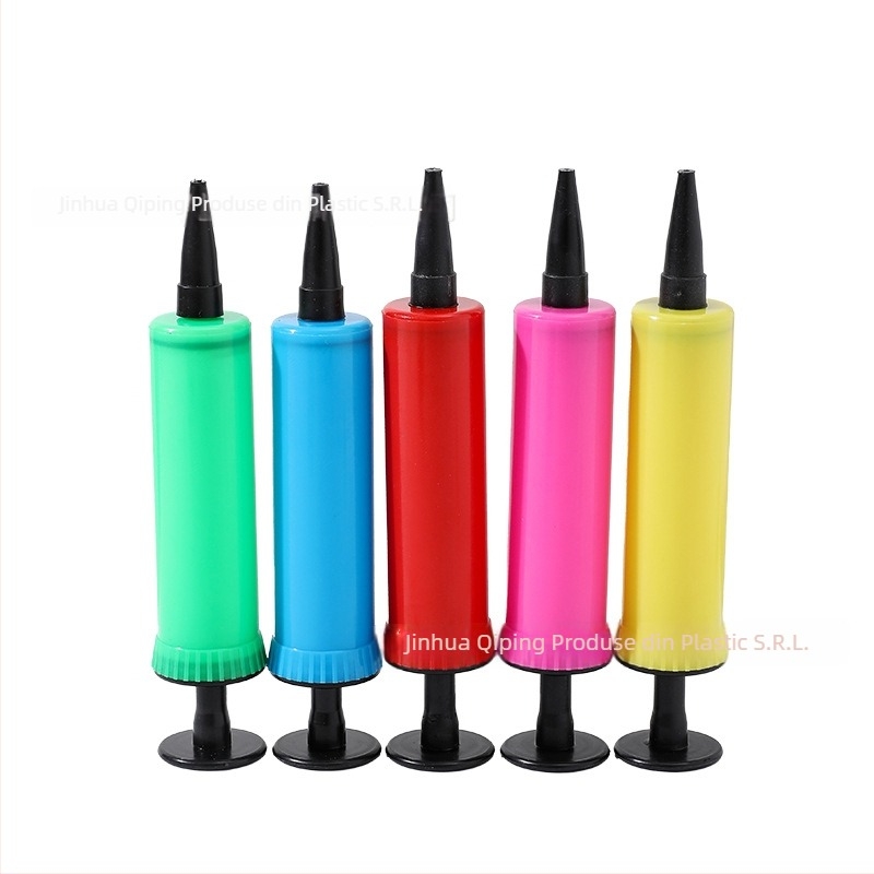 Pompa de aer manuală din plastic pentru baloane și inele de înot (Material: plastic; Brand: Xiyouji; Funcționare manuală)