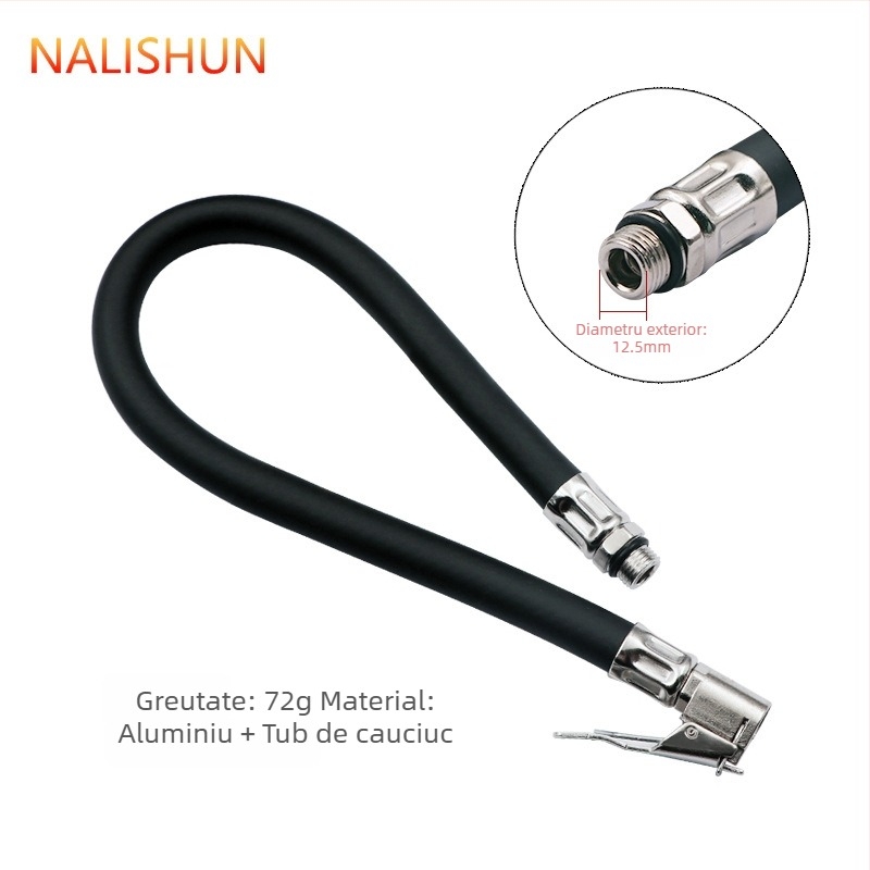 Tubă de umflat anvelope auto, construcție metalică, brand So Smooth