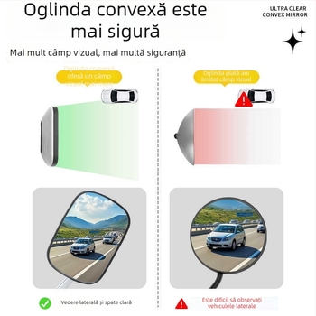 Oglindă retrovizoare pentru bicicletă electrică, model Qxqy-300, oglindă pătrată, montaj: ortodontic, material: aliaj dur înalt și plastice inginerești, rezistență la șocuri: înaltă