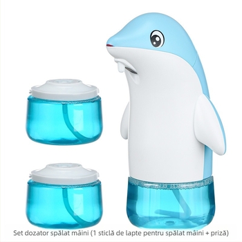 Dispenser automat de gel de mână cu spumă pentru copii, senzor inteligent, reîncărcabil, din plastic ABS, pentru uz casnic