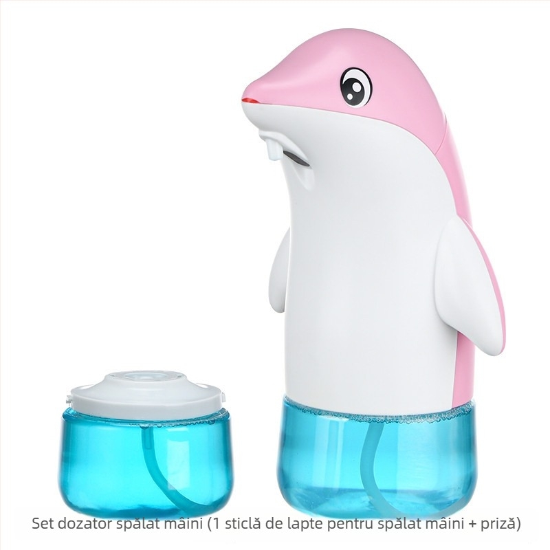 Dispenser automat de gel de mână cu spumă pentru copii, senzor inteligent, reîncărcabil, din plastic ABS, pentru uz casnic