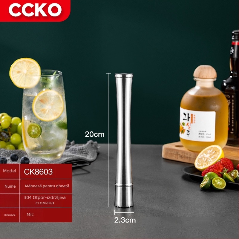 Bețișor de amestecare din oțel inoxidabil 304, CCKO, logo imprimat, personalizare disponibilă (Material: oțel inoxidabil 304; Categorie: Bețișor de amestecare; Marcă: CCKO; Logo: Da; Personalizare: Da)