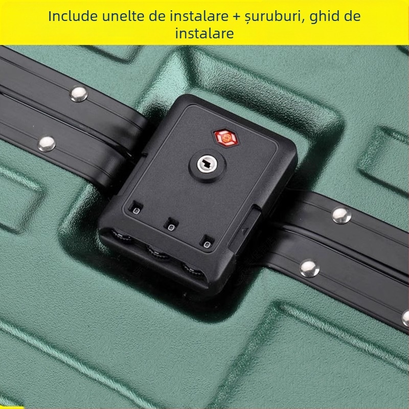Zăvor cu combinație pentru bagaje – anti-furt, carcasă din plastic, model primăvara 2024, accesorii bagaje
