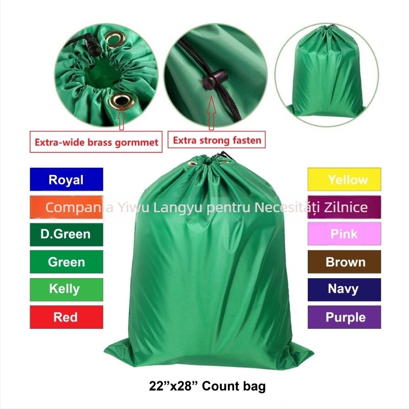 Geantă de rufe din Oxford, model LB2228P, formă pătrată, pentru depozitare haine murdare și pături