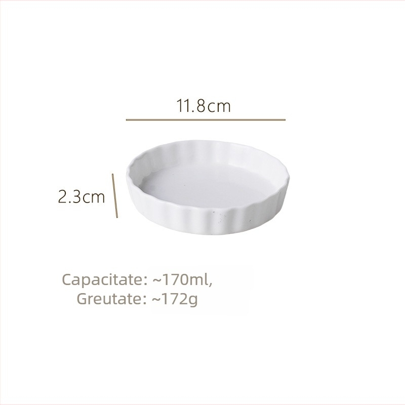 Tigaie pentru pizza din porțelan, rotundă, compatibilă cu microundele, imprimare logo disponibilă