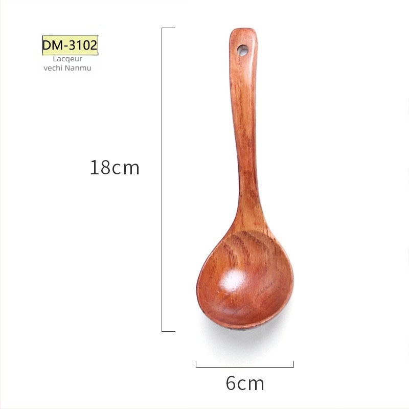 Lingură din lemn, stil japonez, brand Blessed, imprimare logo, personalizare disponibilă