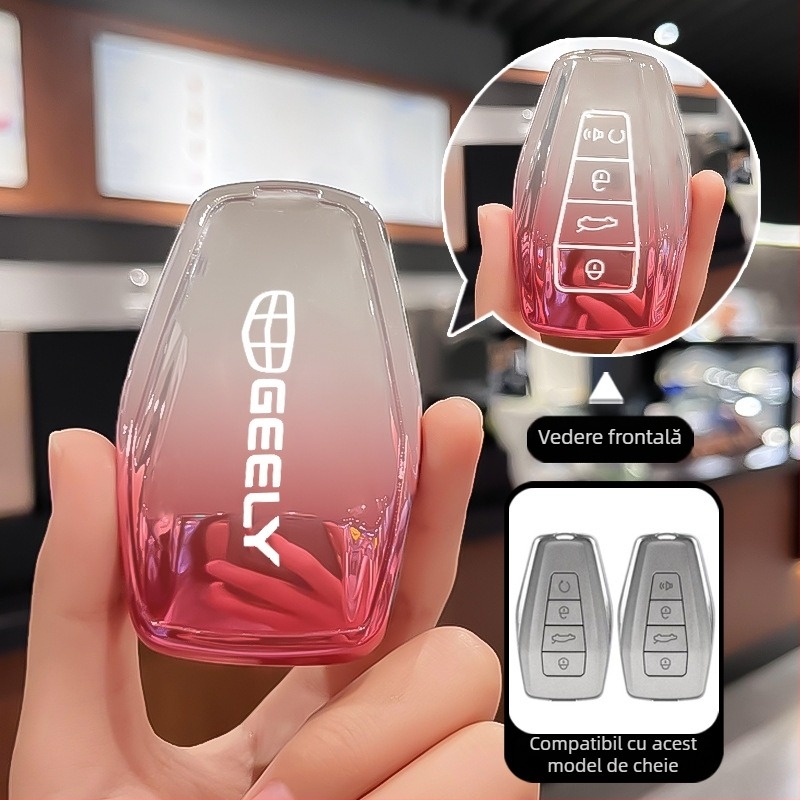 Husă cheie Geely – TPU, stil simplu, brand Divine business