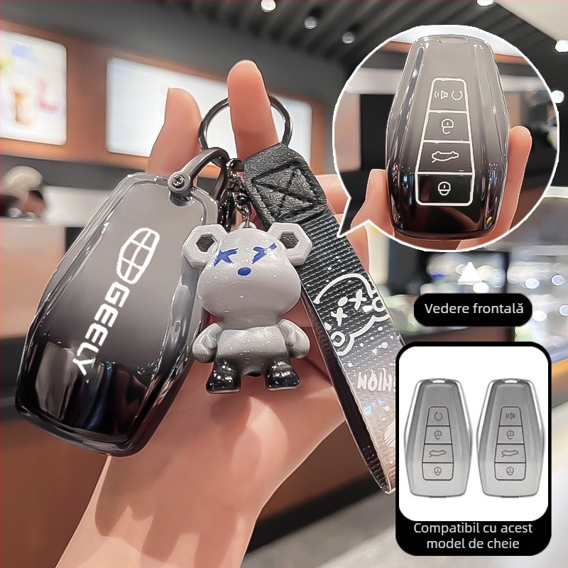 Husă cheie Geely – TPU, stil simplu, brand Divine business