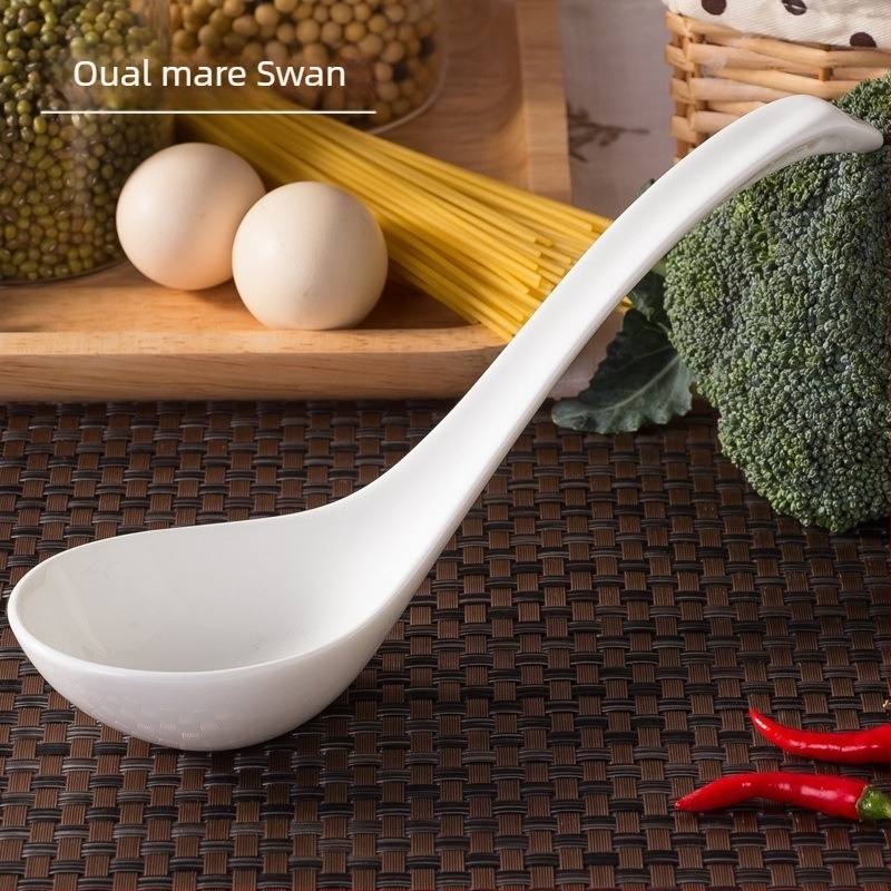 Lingură ceramică pentru adulți, stil simplu, fără importuri