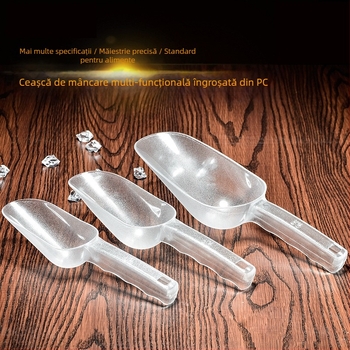 Lopată de gătit cu mâner din PC plastic, anti-alunecare, stil modern minimalist (Material: Plastic; Mâner: PC plastic; Funcție: Anti-alunecare; Stil: Modern minimalist)