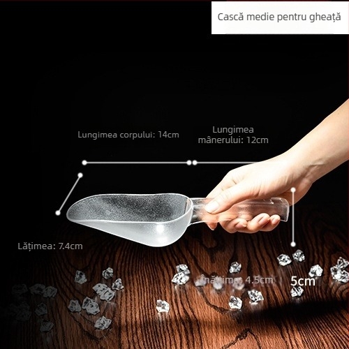 Lopată de gătit cu mâner din PC plastic, anti-alunecare, stil modern minimalist (Material: Plastic; Mâner: PC plastic; Funcție: Anti-alunecare; Stil: Modern minimalist)