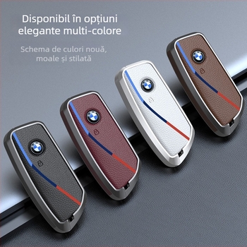Carcasă pentru cheie BMW X5 și Seria 7, aliaj de zinc, stil premium