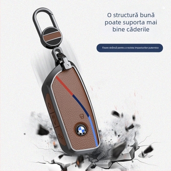 Carcasă pentru cheie BMW X5 și Seria 7, aliaj de zinc, stil premium