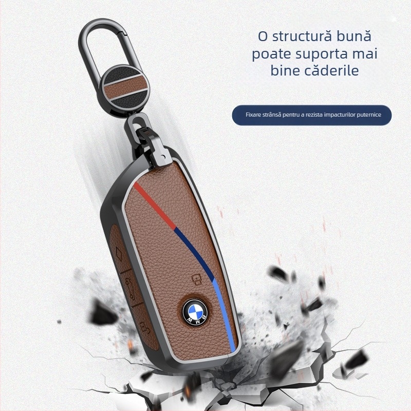 Carcasă pentru cheie BMW X5 și Seria 7, aliaj de zinc, stil premium