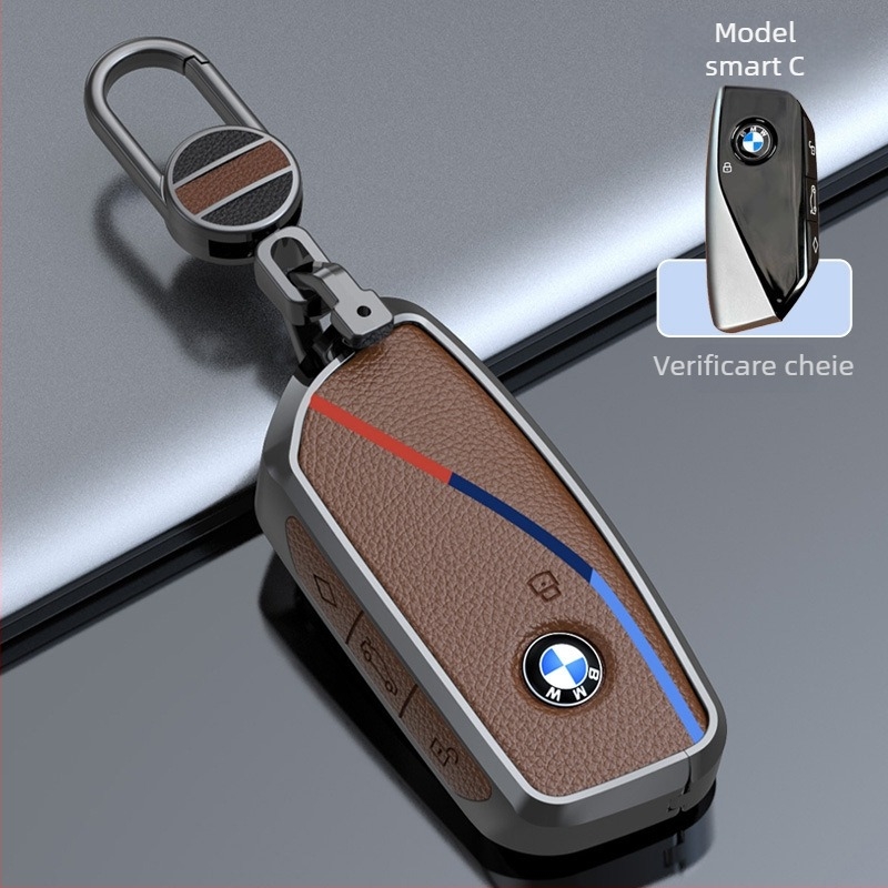 Carcasă pentru cheie BMW X5 și Seria 7, aliaj de zinc, stil premium