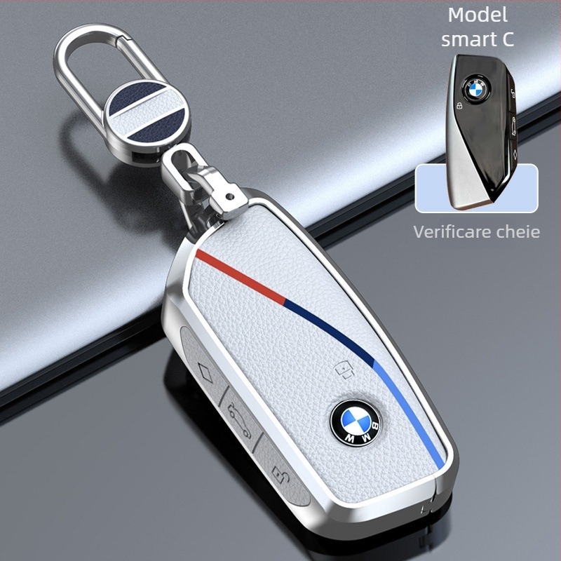 Carcasă pentru cheie BMW X5 și Seria 7, aliaj de zinc, stil premium