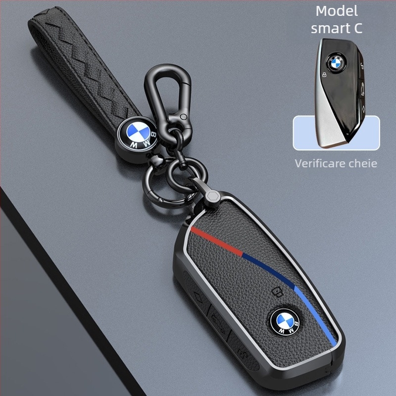 Carcasă pentru cheie BMW X5 și Seria 7, aliaj de zinc, stil premium