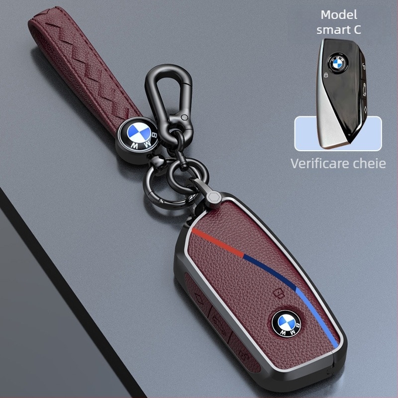 Carcasă pentru cheie BMW X5 și Seria 7, aliaj de zinc, stil premium