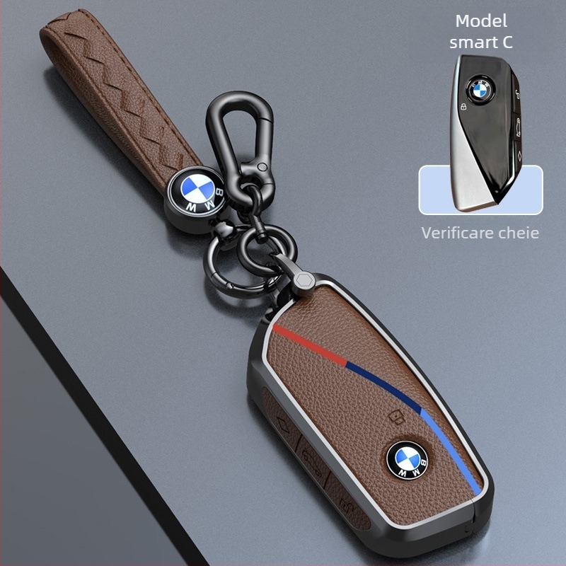 Carcasă pentru cheie BMW X5 și Seria 7, aliaj de zinc, stil premium