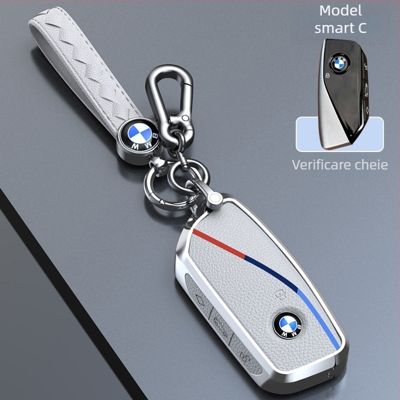 Carcasă pentru cheie BMW X5 și Seria 7, aliaj de zinc, stil premium