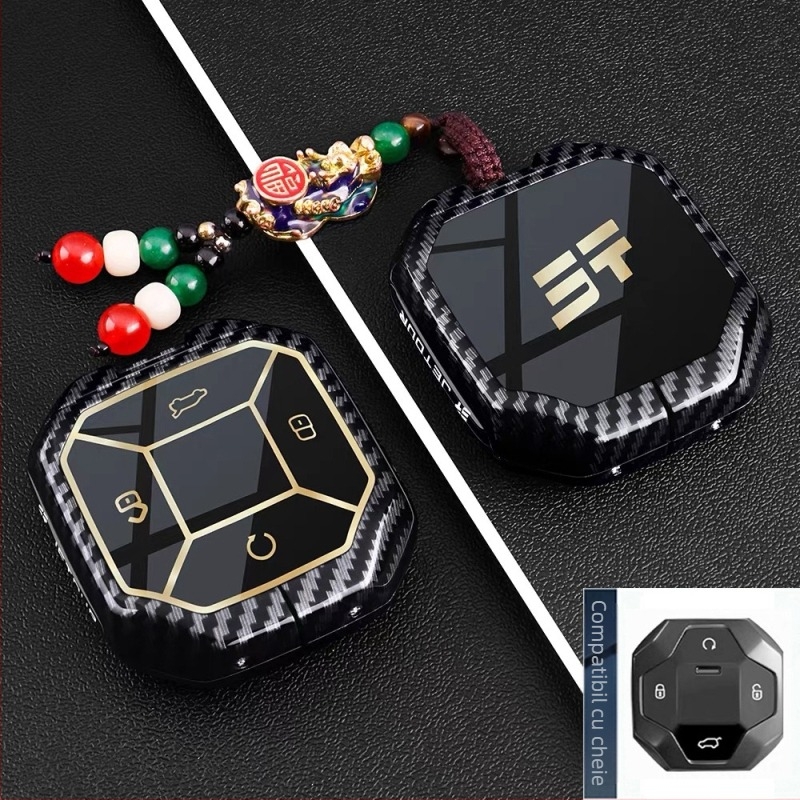 Husă pentru cheie Jetour Traveler, aliaj de zinc, stil minimalist, personalizabil