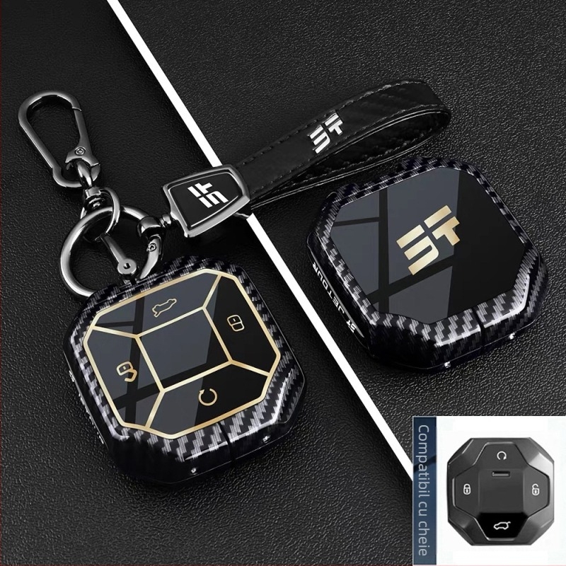 Husă pentru cheie Jetour Traveler, aliaj de zinc, stil minimalist, personalizabil