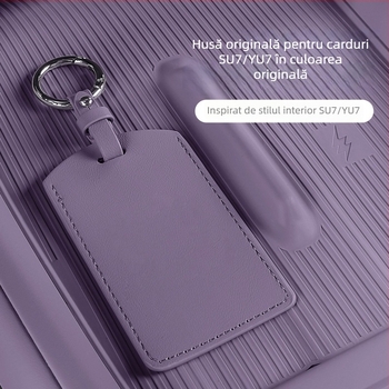 Husă pentru cheia de mașină Xiaomi SU7 / Yu7 - Piele microfibră, Stil minimalist, Carcasă protectoare, Coolness