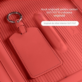 Husă pentru cheia de mașină Xiaomi SU7 / Yu7 - Piele microfibră, Stil minimalist, Carcasă protectoare, Coolness