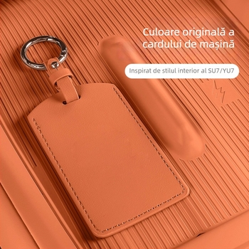 Husă pentru cheia de mașină Xiaomi SU7 / Yu7 - Piele microfibră, Stil minimalist, Carcasă protectoare, Coolness
