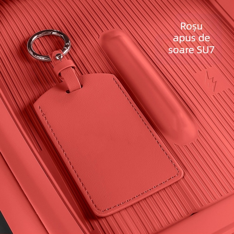 Husă pentru cheia de mașină Xiaomi SU7 / Yu7 - Piele microfibră, Stil minimalist, Carcasă protectoare, Coolness