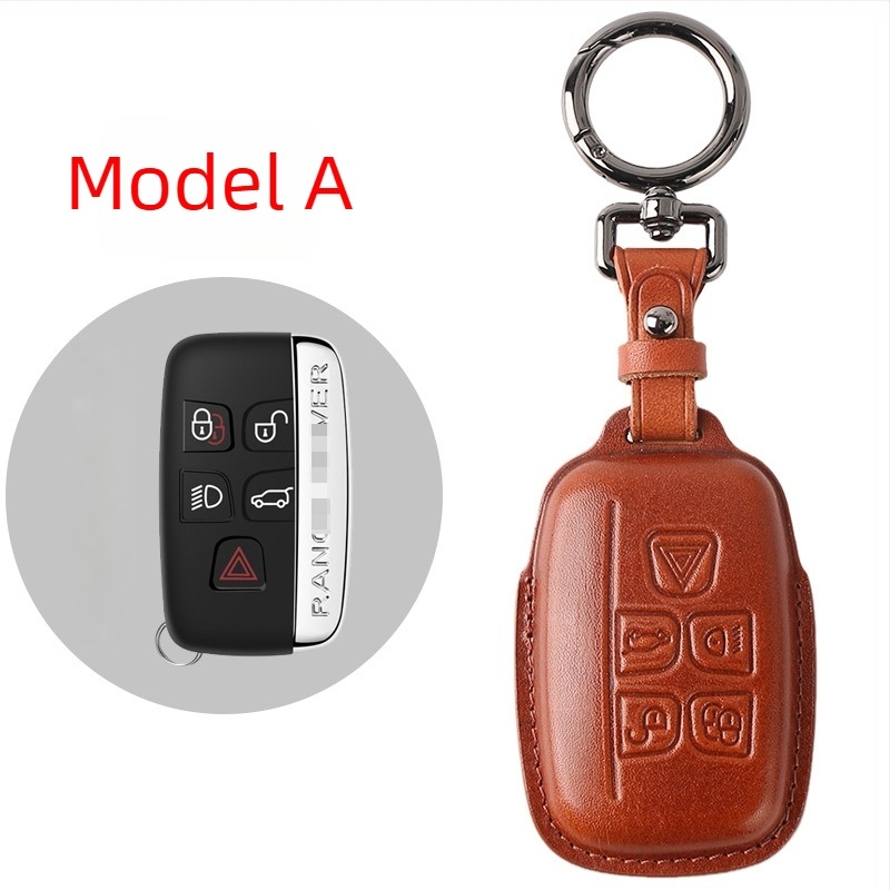 Unicorn Car Key Case din piele pentru Land Rover – husă de cheie din piele de vită pentru Range Rover Sport, Velar, Evoque și Jaguar