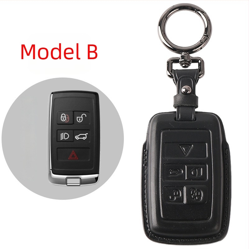 Unicorn Car Key Case din piele pentru Land Rover – husă de cheie din piele de vită pentru Range Rover Sport, Velar, Evoque și Jaguar