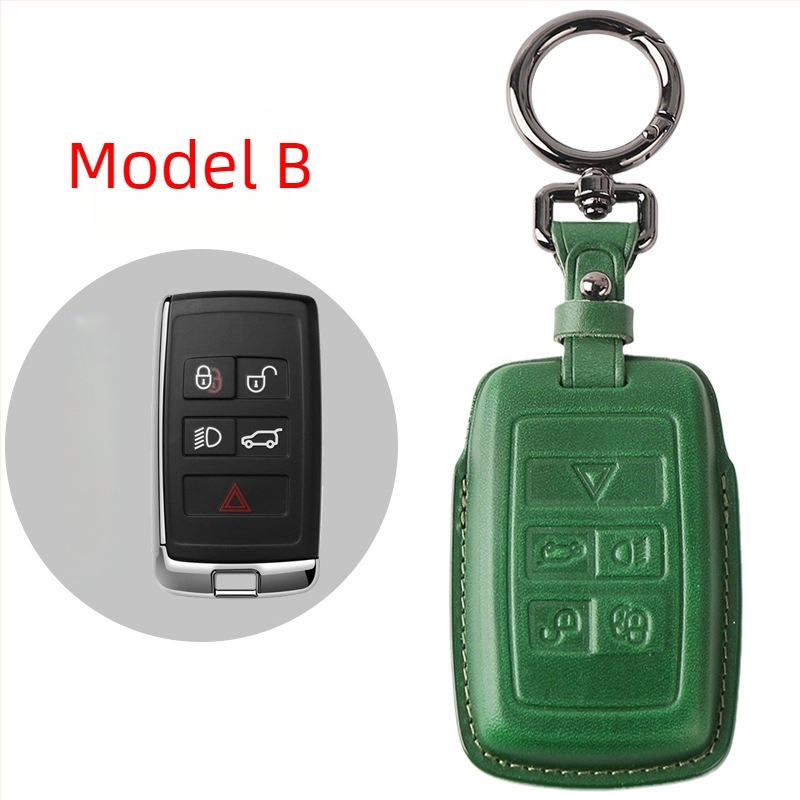 Unicorn Car Key Case din piele pentru Land Rover – husă de cheie din piele de vită pentru Range Rover Sport, Velar, Evoque și Jaguar
