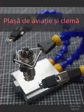 Suport multifuncțional pentru stația de lipit T12, clemă cu platformă pentru lipit, pentru întreținere PCB, model ltao649517884247